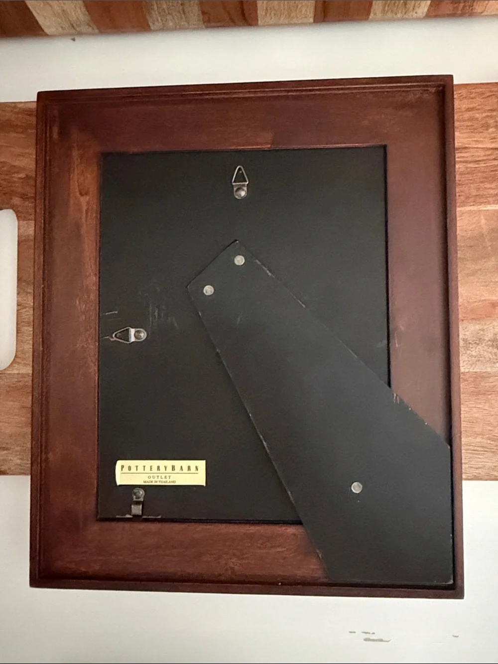 Pottery Barn Outlet Dark Brown Wood Picture Frame with Matting